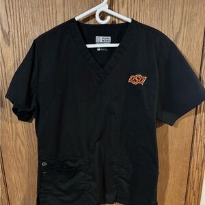 Wonder Wink black men’s scrubs shirt